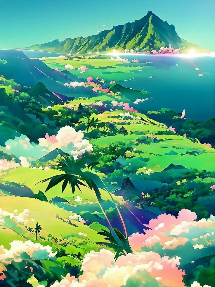 Cập nhật 64+ về hình nền ảnh thiên nhiên anime đẹp mới nhất - Du học Akina