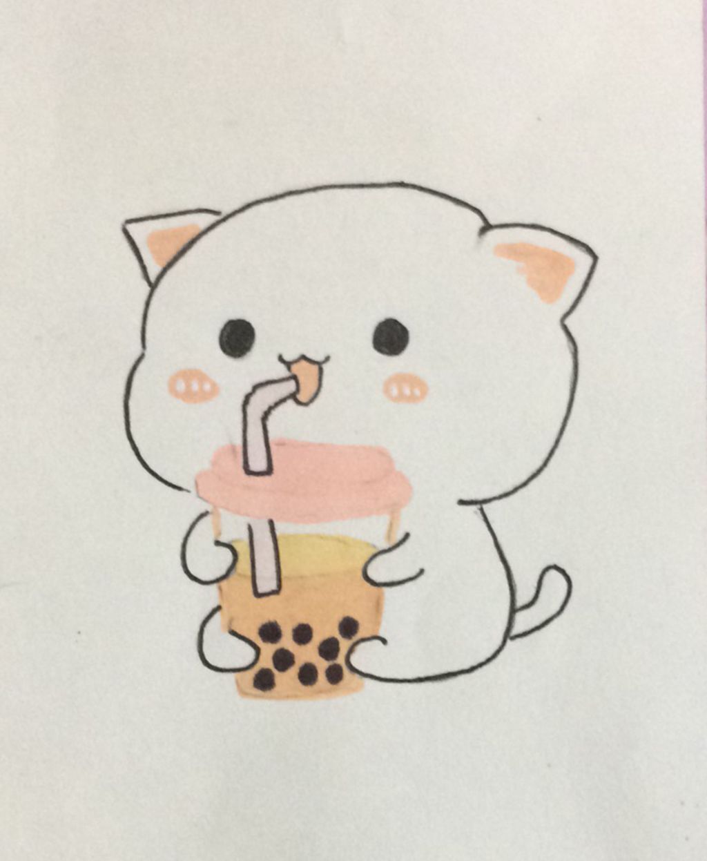 
hình ảnh trà sữa cute