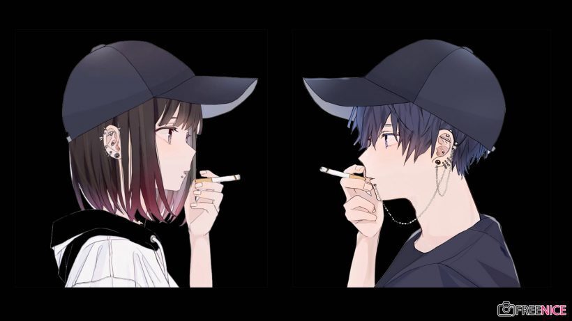 
avatar đôi anime cute