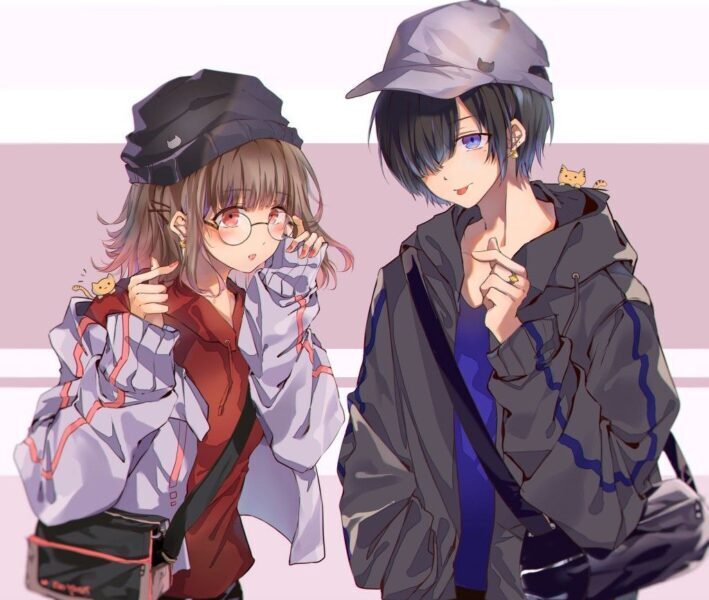
avatar đôi anime cute