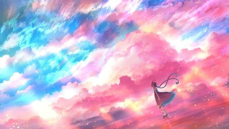Hình nền  Anime cô gái Bầu trời Đám mây Mặt trăng Nước đá không khí  Gấu Bắc cực đám mây Ảnh chụp màn hình Hình nền máy tính Bầu khí quyển