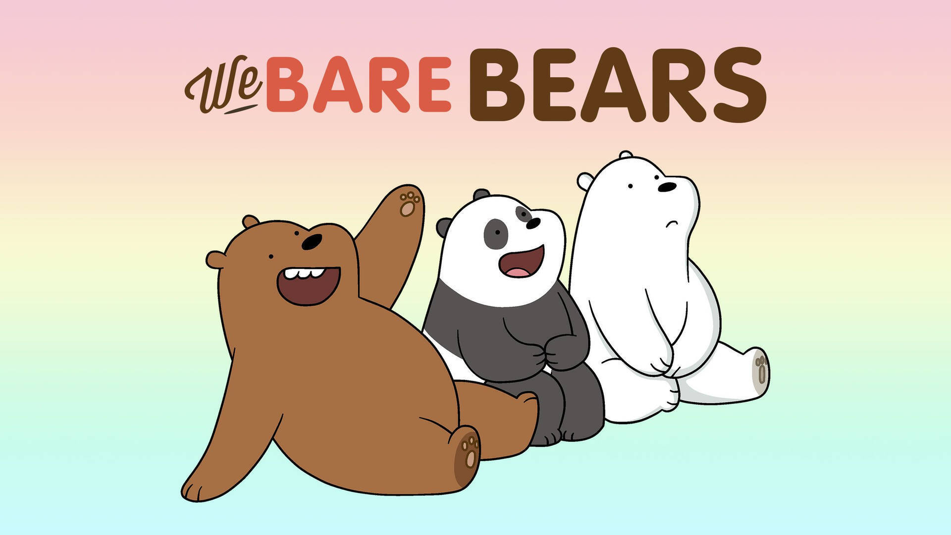 we bare bears hình nền cute